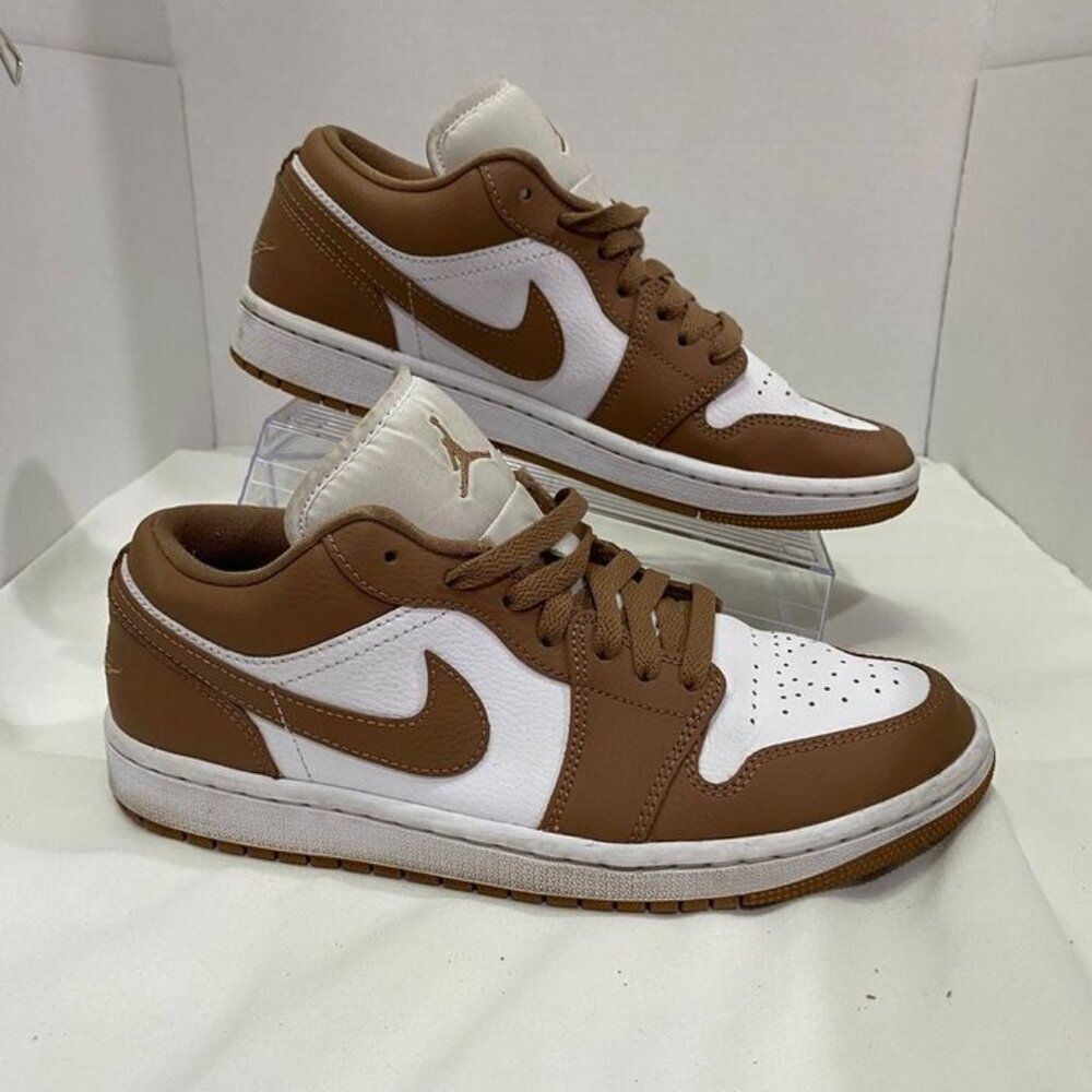 Nike Air Jordan 1 Low Archaeo Brown White Sneakers Women’s 8.5 Style DC0774-202